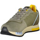 Emerald Elegance Sneaker with Contrast Detailing