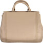 Beige Elegance Dual Compartment Handbag