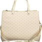 Beige Dual Compartment Chic Handbag