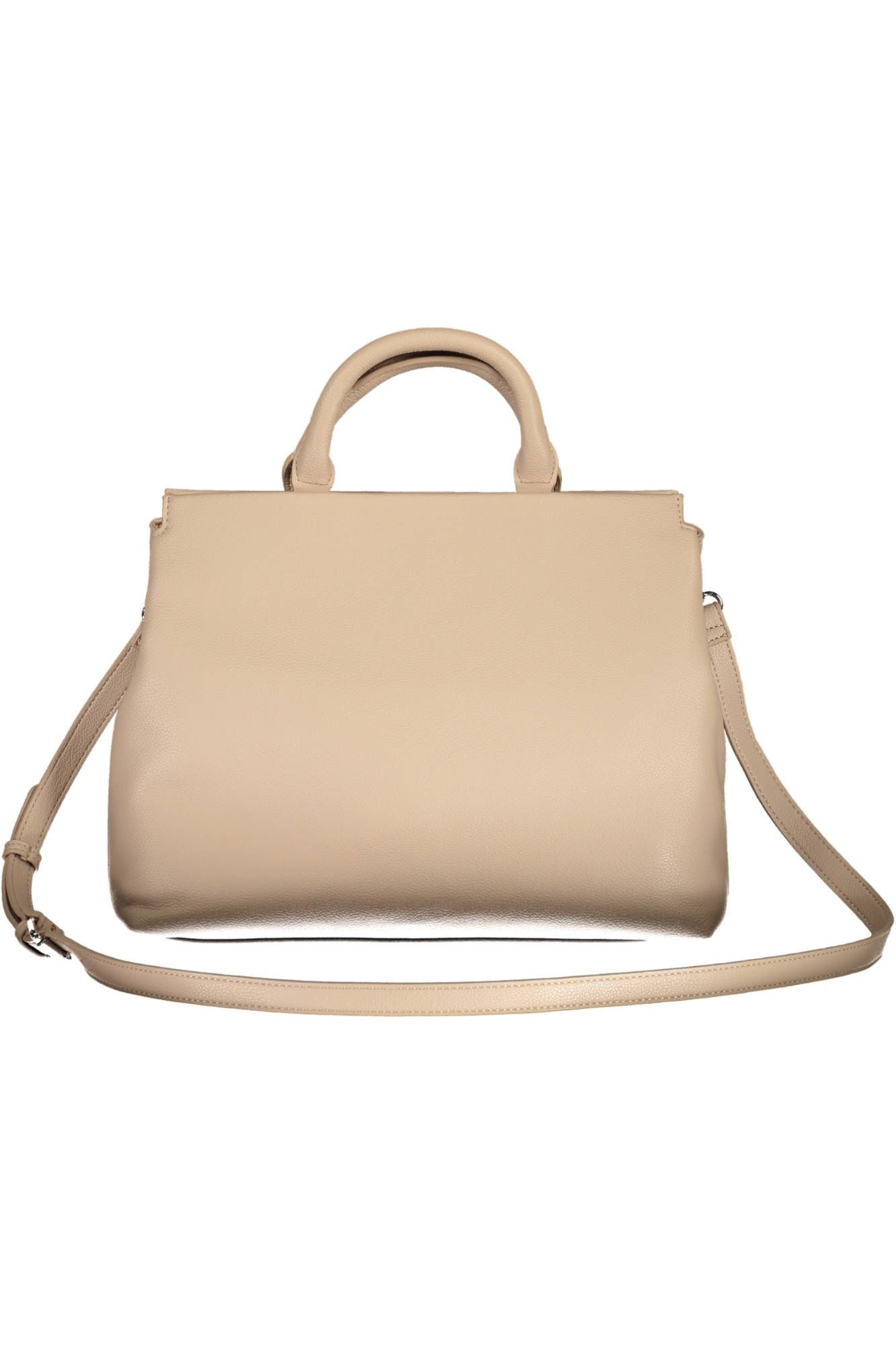 Beige Elegance Dual Compartment Handbag