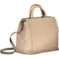 Beige Elegance Dual Compartment Handbag