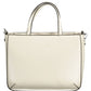 Elegant White Contrast Detail Handbag