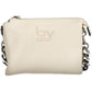 Elegant White Shoulder Bag with Contrasting Details