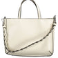 Elegant White Contrast Detail Handbag
