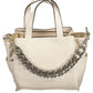 Elegant White 2-Handle Bag with Shoulder Strap