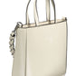 Elegant White Contrast Detail Handbag