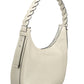 Chic Contrasting Detail White PVC Handbag