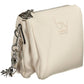 Elegant White Shoulder Bag with Contrasting Details
