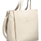 Elegant White Multi-Pocket Handbag