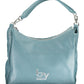 Elegant Blue Multi-Handle Handbag