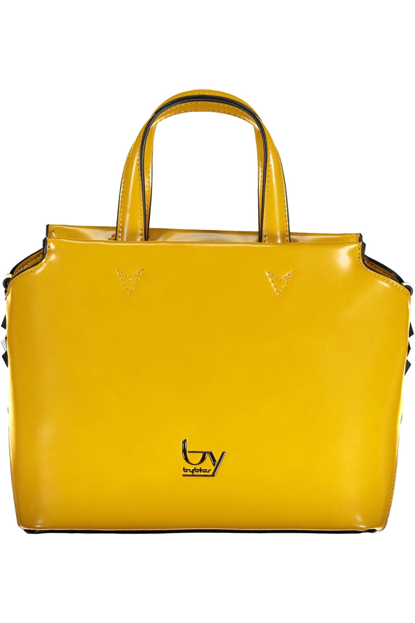 Elegant Yellow Shoulder Bag with Print