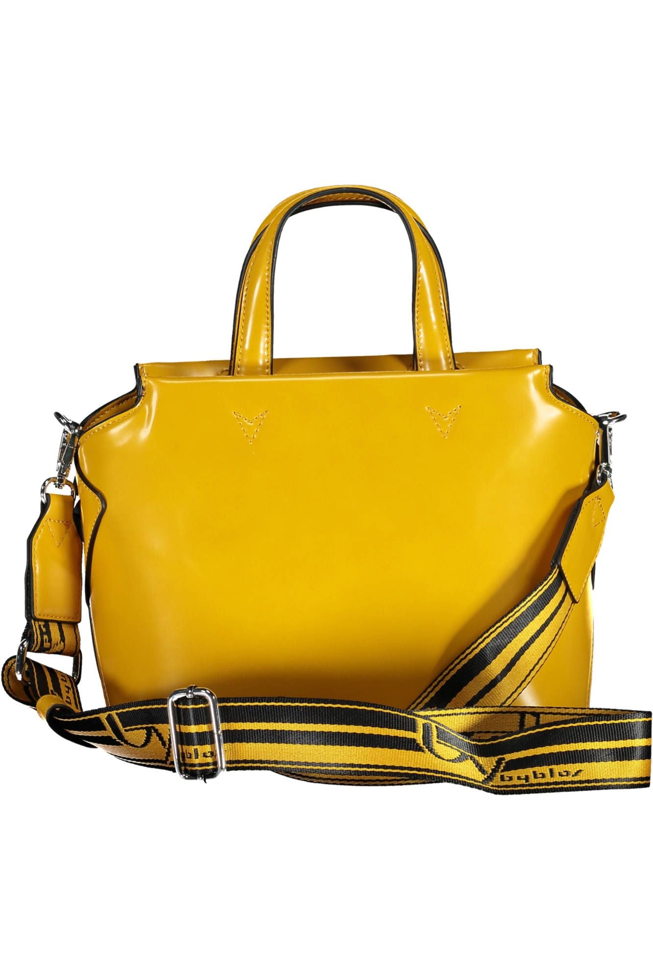 Elegant Yellow Shoulder Bag with Print