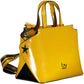 Elegant Yellow Shoulder Bag with Print