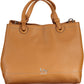 Chic Two-Handle Contrasting Detailed Handbag