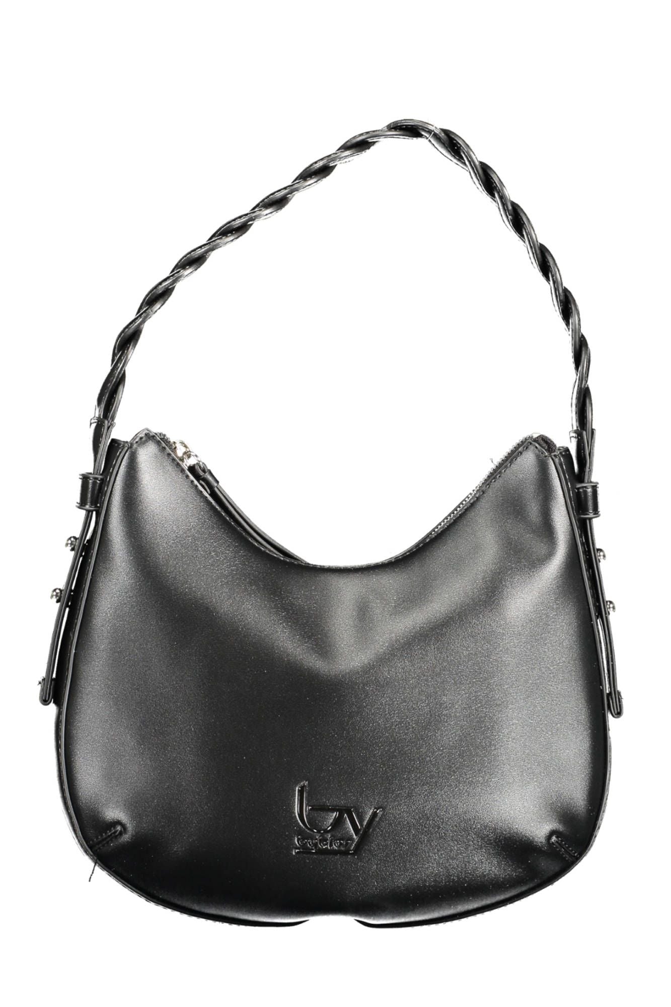 Chic Black Contrasting Detail Shoulder Bag