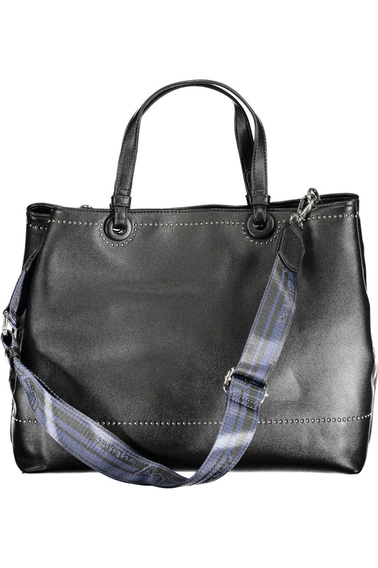 Chic Two-Handle City Bag with Contrast Detail