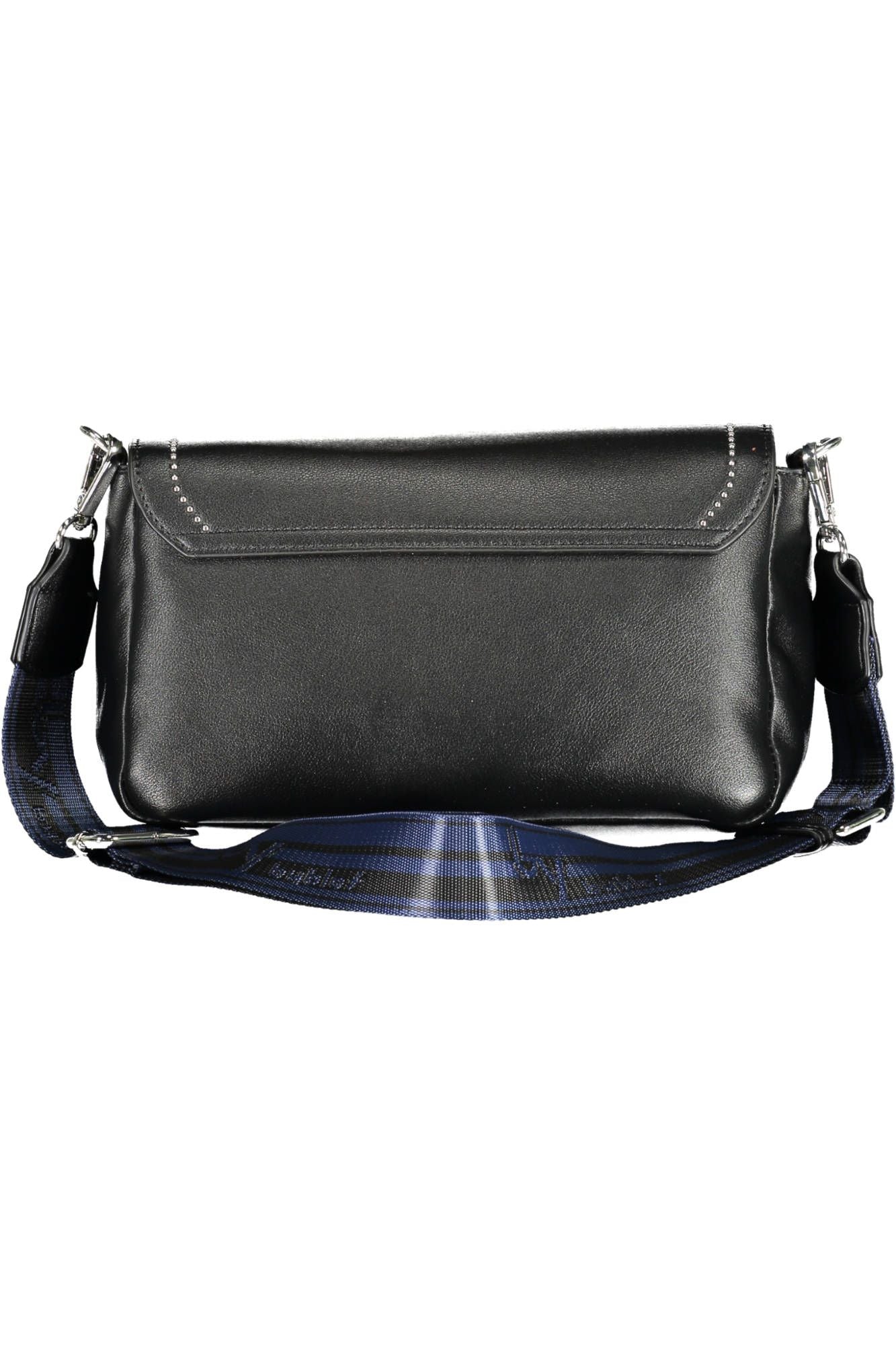 Elegant Black Contrasting Detail Handbag