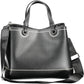 Elegant Black Two-Compartment Handbag