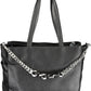 Elegant Black Chain-Strap Handbag