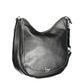 Elegant Black Polyurethane Handbag