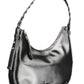 Chic Contrasting Detail Black Shoulder Bag