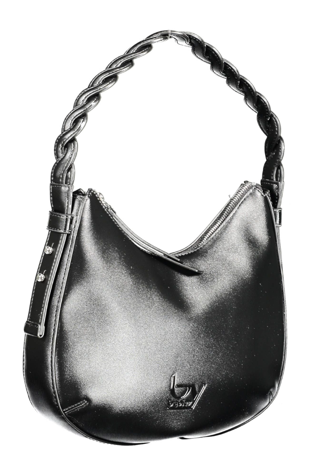 Chic Black Contrasting Detail Shoulder Bag