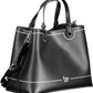 Elegant Black Two-Compartment Handbag