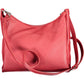 Elegant Red Chain-Handle Convertible Handbag