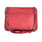 Elegant Red Chain-Strap Shoulder Bag