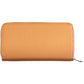Elegant Brown Zip Wallet with Multiple Compartments