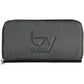 Elegant Tri-Compartment Black Wallet