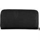 Sleek Black Polyethylene Zip Wallet