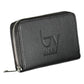 Elegant Tri-Compartment Black Wallet