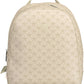 Elegant Beige Backpack with Contrasting Accents