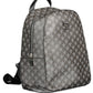 Sleek Black Contrast Detail Backpack