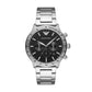 Sleek Silver Steel Chronograph Watch