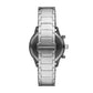 Sleek Silver Steel Chronograph Watch