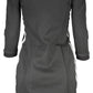 Elegant Off-Shoulder Dress with Logo Detailing