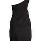 Elegant One-Shoulder Embroidered Dress