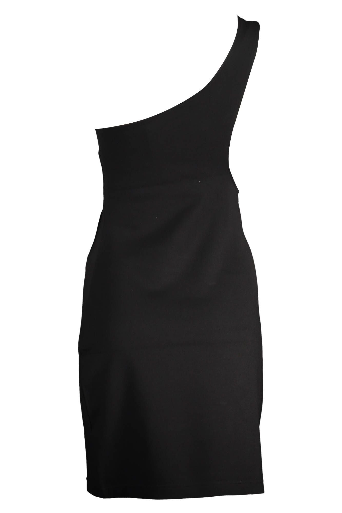 Elegant One-Shoulder Embroidered Dress