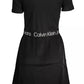 Elegant Short Sleeve Contrast Detail Dress