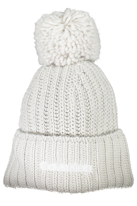 Chic Gray Pompom Cap - Organic Cotton