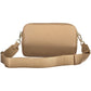 Beige Elegance Recycled Polyester Shoulder Bag