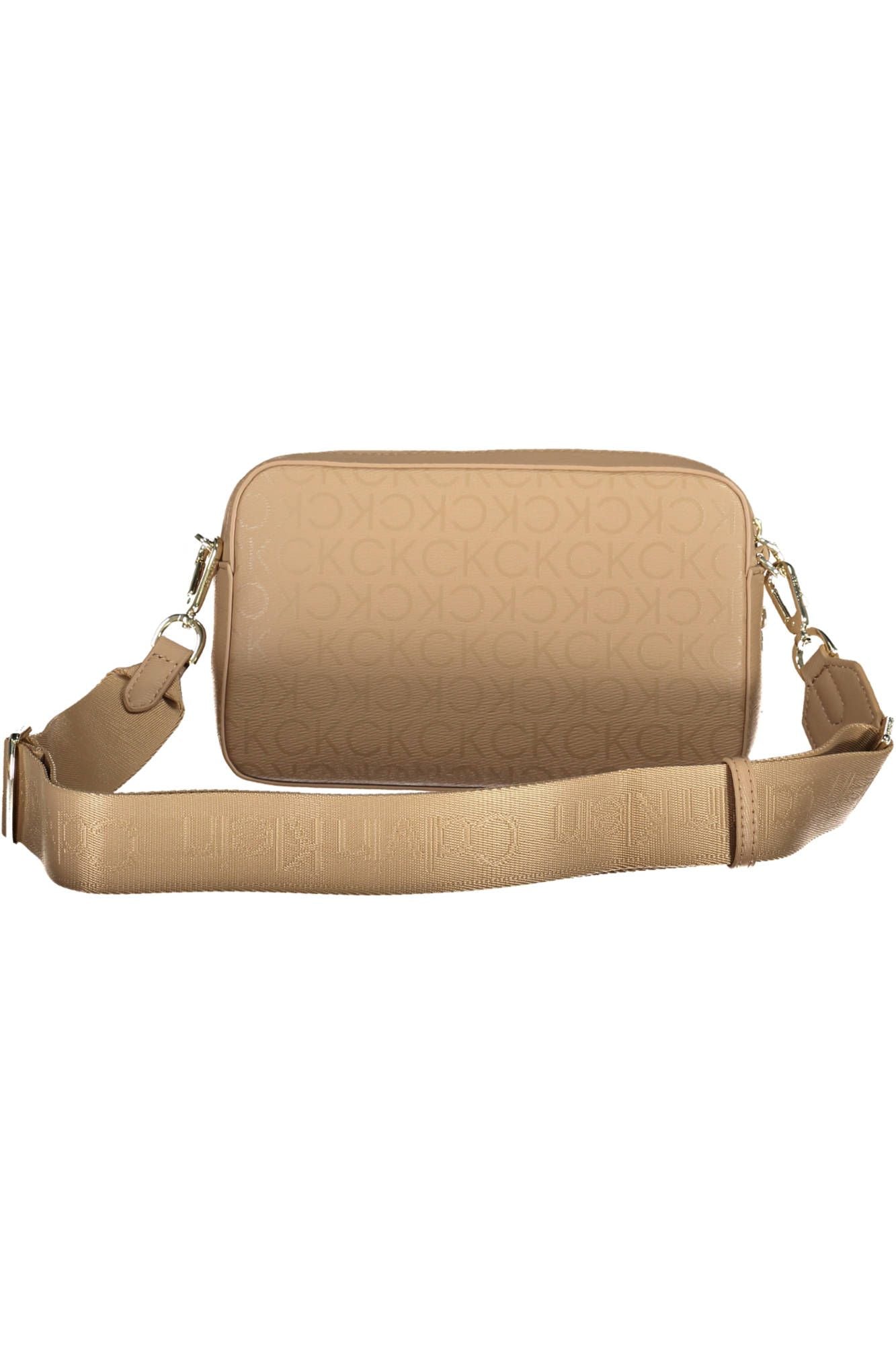 Beige Elegance Recycled Polyester Shoulder Bag