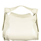 Elegant Beige Shoulder Bag with Contrasting Details