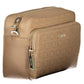 Beige Elegance Recycled Polyester Shoulder Bag