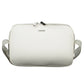 Elegant White Shoulder Bag with Logo Detail