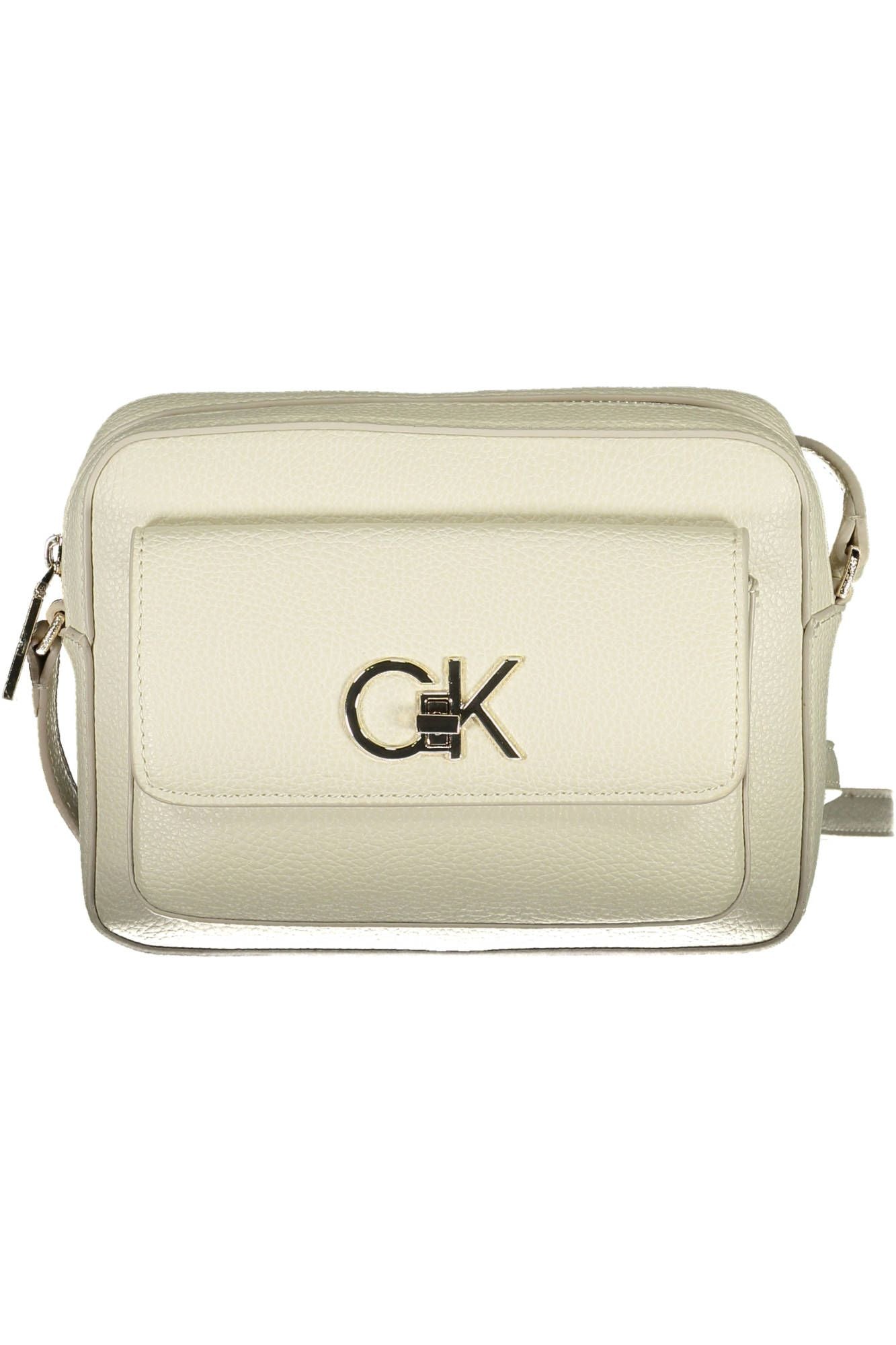 Elegant White Adjustable Shoulder Bag