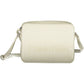 Elegant White Shoulder Bag with Zip Closure
