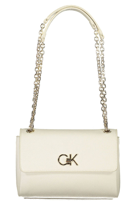 Elegant White Chain Shoulder Handbag